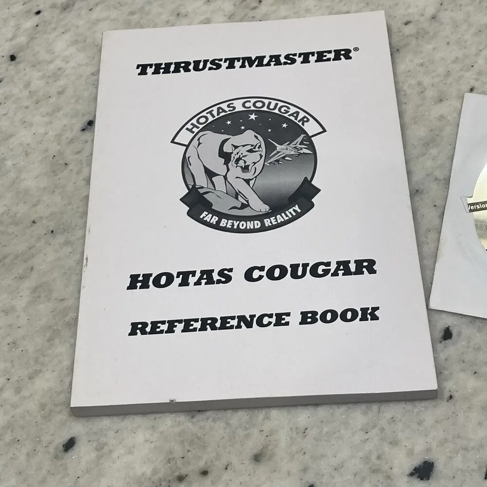 Thrustmaster Hotas Cougar Reference Book Manual And Programming Software Disc ￼